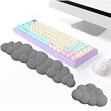 Keyboard Wrist Support and Mouse Wrist Rest Set, Anti-Slip Memory Foam...