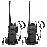 Radioddity GA-2S Walke Talkie Set 4KM Reichweite 16 Kanäle UHF Profi...