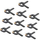 POFET 10er Set Federklemmen, Klemmzwingen mit großer Spannweite, Hohe...