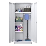 SUPEER Besenschrank mit Belüftung &...