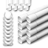 ARLI Installationsrohr M16 gemufft 18m + 40x Klemmschelle – Kabelrohr...
