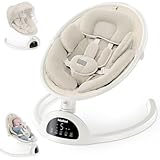 BabyBond Bluetooth Babyschaukel mit Musiklautsprecher, 3 Sitzpositionen,...