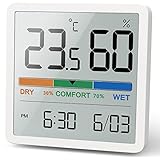 NOKLEAD Digitales Thermo-Hygrometer, Tragbares Thermometer Hygrometer Innen...