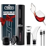 Elektrischer Korkenzieher 6-in-1 USB Korkenzieher Wein mit Kapselschneider,...