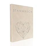 Hochzeitideal – Stammbuch der Familie Serie Geometric Creme Velours DIN...