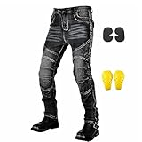 GEBIN Motorradhose Herren, Motorrad Jeans Herren mit Protektoren,...