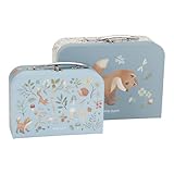 Little Dutch 7244 Spielzeugkoffer 2er Set - Forest Friends blau