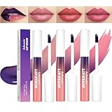 3 Farben Abziehen Lip Stain Tattoo, Peel off Lippenstift Lip Liner Tattoo...