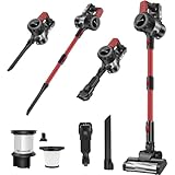 Akku Staubsauger 45000Pa/500W/40 min, Stielstaubsauger Kabellos...