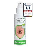 Green Hero Zeckenspray schützt zuverlässig vor Zecken, Mücken &...