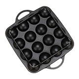 16 Loch Aluminiumgrills Pfanne Tintenfisch Ball Pfannkuchen Kochscheibe Non...