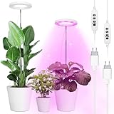 Qoolife Pflanzenlampe led Vollspektrum für Zimmerpflanzen, 155 CM...