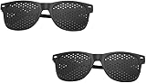 Hitopin Schwarze Rasterbrille Pinhole Brillen,6PCS Rasterbrille...