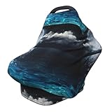 Xiso Ver Moon Illuminating The Ocean Autositz Baby Stillbezug zum Stillen...