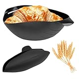 Dogrundi Schwarz Brotbackform Rund, Silikon Backform Rund, Brot Backen...