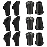 12 Stück / 6 Paar Nordic Walking Pads Asphalt Gummipuffer，Gummipuffer...