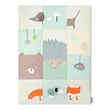 Momi Sensorische Patchwork-Matte VOLPI für Babys und Kleinkinder 120 x 160...