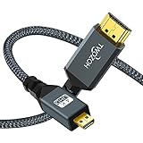 Twozoh Micro HDMI auf HDMI Kabel 2M, High-Speed HDMI auf Micro HDMI...