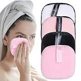 Waschbare Gesichtsreinigungspads – Set mit 4 wiederverwendbaren, weichen...