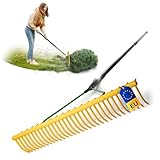 Novatool Gartenrechen mit Grasfang-Vorrichtung, 32 Zinken und...