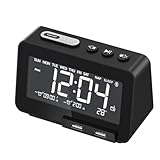 Digitaler Radiowecker - Digitaler Funk-Wecker | LCD Uhrenradio | Wecker mit...