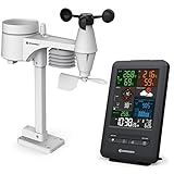 Bresser 7002525 Wetterstation Funk mit Außensensor 5-in-1 Beaufort mit...