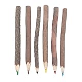 Bleistifte aus Naturholz – 6 Stück Vintage-Designwerkzeug zum Schreiben,...