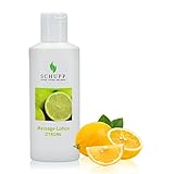 SCHUPP Massage-Lotion Zitrone, 200ml - Massage-Creme für gute...