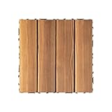 WPC Terrassendielen 30 x 30cm Holzoptik Bodenbelag Klickfliesen...