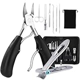 Profi Nagelschere Set, Edelstahl Maniküre set, Scharf Nagelknipser für...