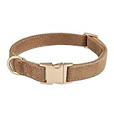 YUDOTE Ultraweiches Hundehalsband natürliche Baumwolle Cord für Kleine...