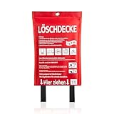 BigDean Löschdecke Küche für Fettbrand sofort einsetzbare XL...