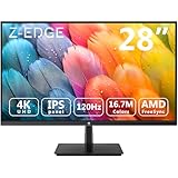 Z-Edge 28 Zoll 4K Monitor 120Hz UHD 3840x2160 IPS LED Monitor, 300cd/m²...