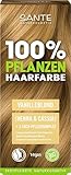 SANTE Naturkosmetik 100% Pflanzenhaarfarbe Pulver 01 Vanilleblond, vegane...