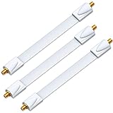 deleyCON 3x Fensterdurchführungen SAT Kabel 17cm Flexibel 26cm Länge...