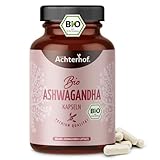 Ashwagandha Kapseln Bio 150 Stück | fein gemahlenes Ashwagandha Pulver in...