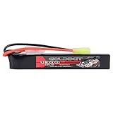 GOLDBAT 1300mAh 7.4V 20C 2S LiPo Stick Akku, Airsoft Akku, Hochleistungs...