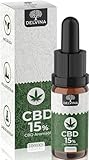 CBD Öl 15% Vollspektrum Gold - Premium Hanföl Tropfen mit 15 Prozent...