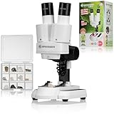 Bresser Junior Stereo 3D Mikroskop ICD-Pro mit 20x und 50x Vergrößerung...