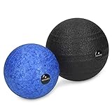 Navaris Faszienball Set zur Selbstmassage - 2x Massageball Faszien Ball...