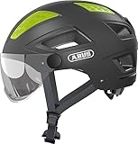 ABUS Stadthelm Hyban 2.0 ACE - Fahrradhelm mit Visier, Licht und...