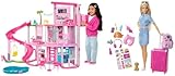 BARBIE - Traumvilla, Poolparty Puppenhaus mit mehr als 75 Teilen und...