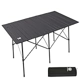 EVER ADVANCED Campingtisch Klappbar 116X70CM für 4-6 Personen Klapptisch...