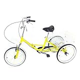 Wiyuer 20 Zoll Dreirad Erwachsene Senioren Faltbar Tricycle Bike Fahrrad...