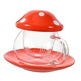 TOVINANNA Transparente Teetasse mit Pilz design und Glas teesieb Leichtes...