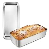 Ortviai 2 Stück Backform Kastenform Brot Kuchen, Edelstahl Brotbackform...