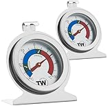 Kühlschrank-/Gefrierschrank-Thermometer, Doppelpack, zur Überwachung von...