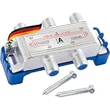 SCHWAIGER 9505 SAT-Verteiler 4-Fach digital BK-Verteiler 4-Wege...