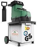 GARDEBRUK® Leisehäcksler 3100 W max. 45 mm Aststärke Elektrisch 60 L...