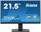 iiyama ProLite XU2293HS-B5 54,5cm 21,5' IPS LED Monitor FullHD HDMI DP...